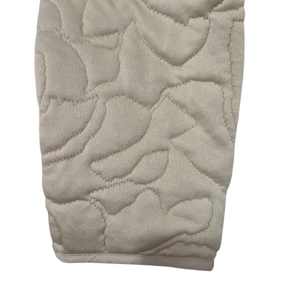 Nike Dri-Fit Golf "The League" Tan Quilted Sweatshirt w Pockets & Zip Neck NEW - Picture 10 of 16